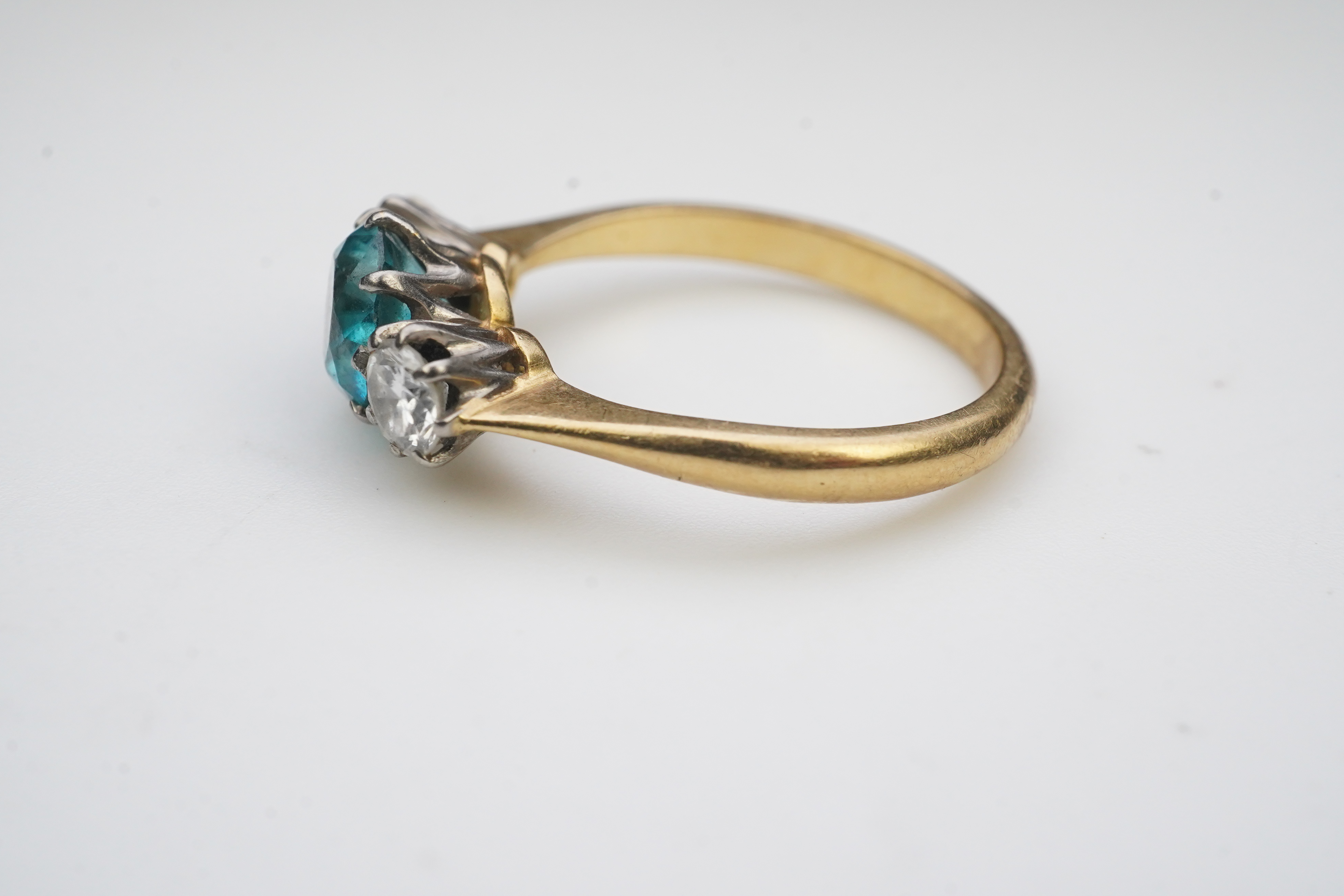 A zircon and diamond ring